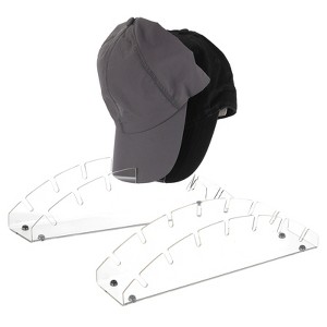 Unique Bargains No Installation Required Acrylic Hat Organizer Display Stand - 1 of 4