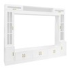 98.4'' Entertainment Center for 80 Inch TV, Modern Wall Unit TV Stand with Glass Doors and Storage Cabinets for Living Room-3irtyhousy - 3 of 4