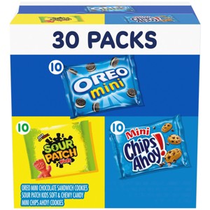 Sour Patch, Oreo, Chips Ahoy! Cookies Kids - 29.7oz/30ct - 1 of 4