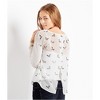 Aeropostale Womens Sheer Birds Graphic T-Shirt - 2 of 3