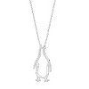 GILDED 1/10 or 1/4 CTTW Lab Grown Diamond Animals & Creatures Pendant Necklaces in 925 Sterling Silver or 14KT Gold Plated, 18" Chain - 4 of 4