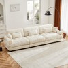 Christopher Knight Home Crane 130" Modern 3 Seater Velvet Sofa with Bolstered Armrests - 2 of 4