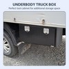 Heavy Duty Aluminum Diamond Plate Truck Toolbox with Sliding Shelf, Waterproof Truck Storage Organizer Chest for Pick Up Truck Bed - 2 of 4