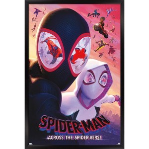 Trends International Marvel Spider-Man: Across The Spider-Verse - Masks  One Sheet Framed Wall Poster Prints - 1 of 4