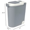 Ashfield & Harkness: Airtight Pet Food Storage Container - 30lbs/36 Qt, Grey - 4 of 4