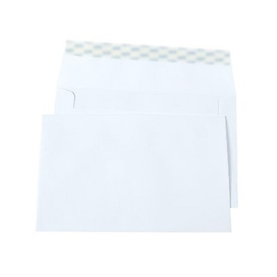 MyOfficeInnovations EasyClose Invitation Envelopes 5.75" x 8.75" White Wove 100/Bx 394063