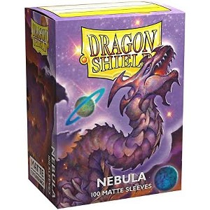 Dragon Shield 100ct Standard Card Sleeves Display Case (10 Packs) - Matte Nebula Purple - 1 of 2