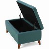 CAVINAS Polyester Fabric Storage Ottoman Bench with Tufted Top,Upholstered Storage Ottoman,Storage Bench for Living Room,Bedroom - 4 of 4