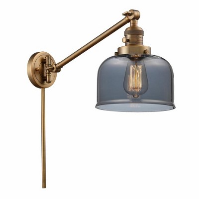 Bell - 1 Light Swing Arm Wall Sconce In Industrial Style-25 Inches Tall and 8 Inches Wide