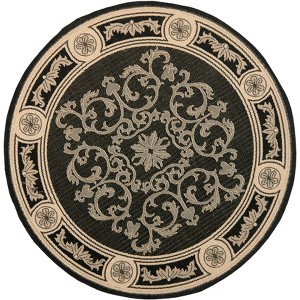 Courtyard CY2914 UV & Stain Resistant Non-Shedding Power Loomed Indoor/Outdoor Rugs - Safavieh - 1 of 3