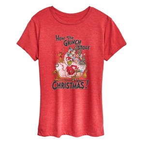 Women's - Dr. Seuss - How The Grinch Stole Christmas Short Sleeve Graphic T-Shirt - 1 of 4