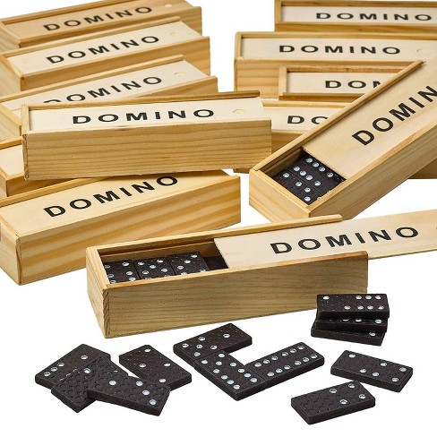 Kicko Mini Wooden Dominoes Set - 12 Pack : Target