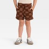 Toddler Boys' Short Sleeve Pumpkin Spice French Terry T-Shirt and Shorts Set - Cat & Jack™ Khaki - 4 of 4