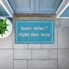 Stupell Industries Work & Wine Welcome Printed Outdoor Imitation Sisal Floor Mat, design by Lil' Rue - 3 of 4