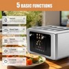 WHALL Toaster 4 Slice,Touchscreen Toaster with 6 Bread Types & 6 Shade Settings, Stainless Still Toaster. - 4 of 4