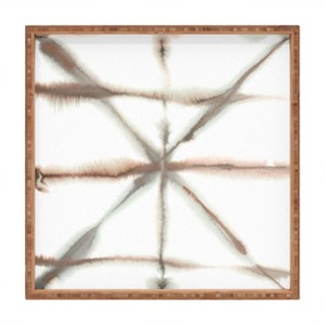 Jacqueline Maldonado Light Dye Folding Taupe Square Bamboo Tray - Deny Designs - 1 of 2