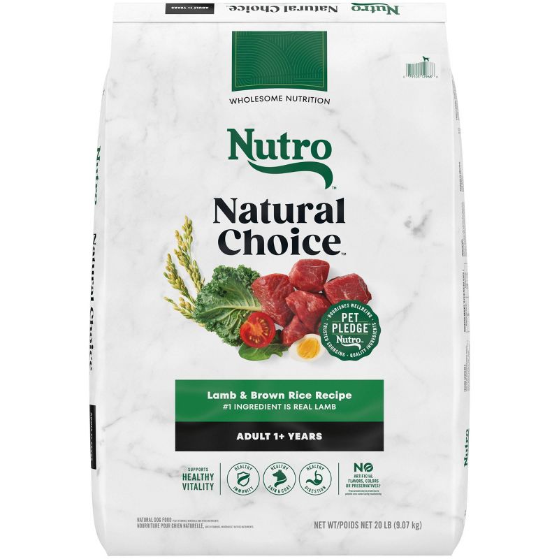 Nutro Natural Choice Lamb and Brown Rice Recipe Adult Dry Dog Food, 1 of 15