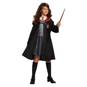 Kids' Harry Potter Hermione Granger Classic Halloween Costume Dress with Attached Robe - 1 of 4