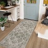 Acekool 2x6 Machine Washable Runner Rug - Non-Slip Stain Resistant Low-Pile for Hallway, Kitchen & Entryway, Grey - 4 of 4