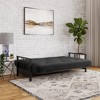 RealRooms Henry Square Metal Arm Futon with 6" High Density Polyester Fill Mattress - 4 of 4