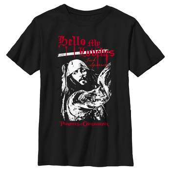 Boy's Pirates of the Caribbean: Curse of the Black Pearl Jack Sparrow Hello My Lovelies T-Shirt