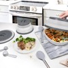 Tovolo 3pk Silicone Collapsible Microwave Food Cover Charcoal - 3 of 4