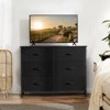 CENGHU Dresser for Bedroom with 6 Drawers, Wide Storage Organizer Unit with Fabric Bins for Bedroom with Metal Frame and Wooden Top for TV - 3 of 4