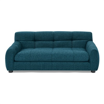 OUTSUPPLY Modern Pet Sofa with Backrest & Armrests, Linen Fabric Dog Bed for Small & Medium Dogs, Washable Cover