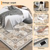 COZONY Area Rugs Machine Washable Rugs Floor Carpet Non-Shedding Vintage Rugs for Indoor High Traffic Areas, Low Pile Non-Slip Rug for Dining Room - 4 of 4