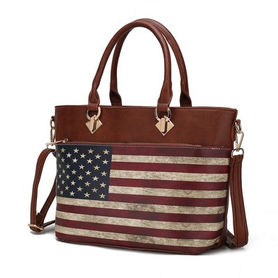 MKF Collection Lilian Vegan Leather Women’s FLAG Tote Bag by Mia K