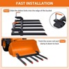 48" Clamp On Debris Forks to Bucket, 5 Fork Tines Clamp-On Pallet Attachments with 2500 Lbs Capacity Fit for Tractor Bucket, Skid Steer Loader - 3 of 4