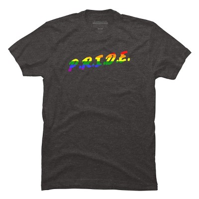 Adult Design By Humans Rainbow Colored Pride Letters By EsskayDesigns T-Shirt