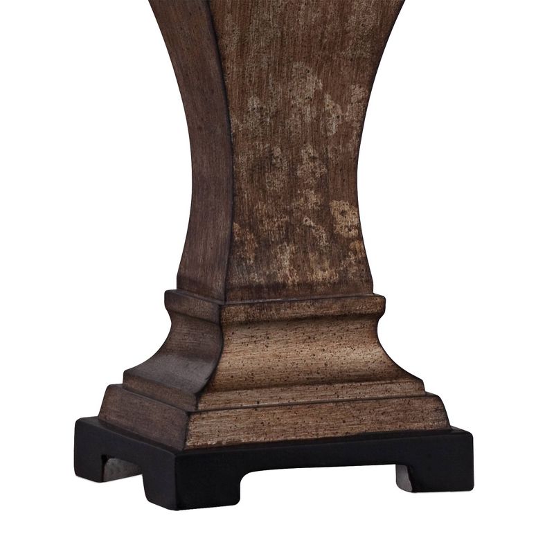 Regency Hill Edgar 29" Tall Urn Traditional Country Cottage Farmhouse Rustic End Table Lamps Set of 2 Brown Bronze Finish Living Room Bedroom Bedside, 5 of 9