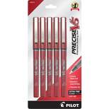 Pilot Precise V5 Rollerball Pens Extra Fine Point Red Ink 5 Pack (26012) 379739