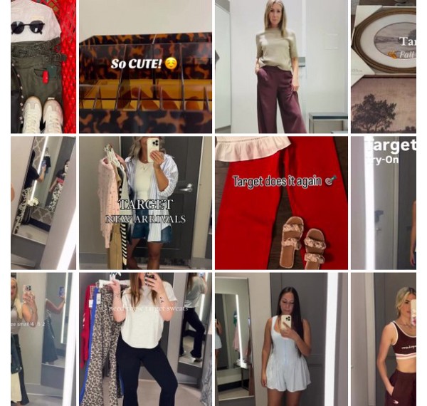 Collage of people showing off their #TargetStyle