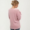 Anna-Kaci Women's V-Neck Long Sleeve Knit Top with Chest Pocket and Relaxed Fit - 3 of 4
