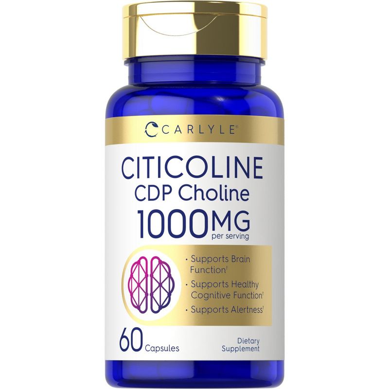 Carlyle Citicoline CDP Choline 1000mg | 60 Capsules, 1 of 4