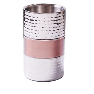 Sol Living 1.6 Qt. Stainless Steel Double Wall Wine Chiller Bucket - 1 of 4