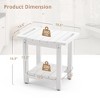 Arceso Shower Bench, HDPS Stool with Shelf and Handles - Waterproof & Non-Slip for Indoor/Outdoor Bathroom - 4 of 4