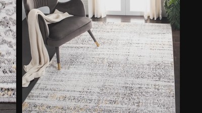 Amelia Charcoal and Ivory Square Synthetic Area Rug