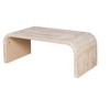 Grungis Coffee Table with Curved Art Deco Design,Modern End Table for Living Room,Offices - 4 of 4