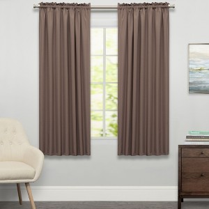 Ripcord Tailored Window Curtain Treatment Single Panel by Sweet Home Collection® - 1 of 3