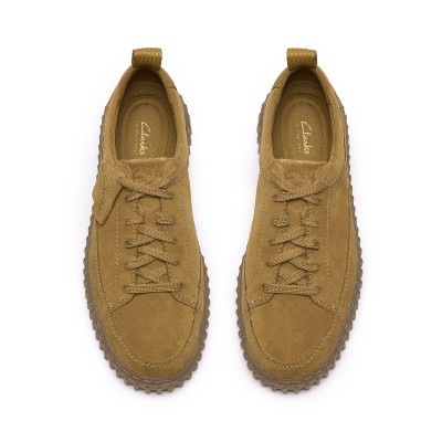 Clarks Mens Torhill Lace Ochre Suede Shoes 10.5 Medium — фото 6