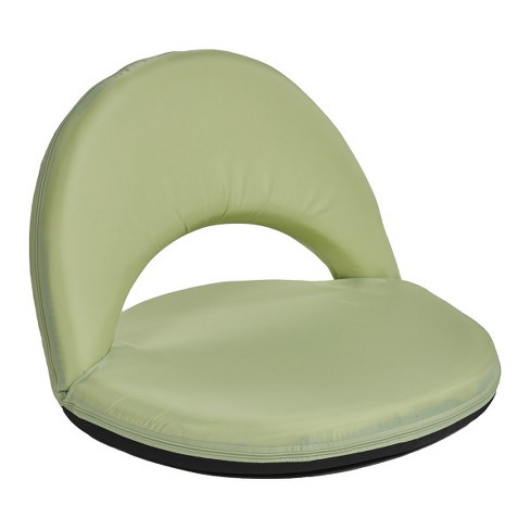 Ecr4kids Spectator Floor Chair With Adjustable Back Portable Folding Stadium Seat Mint Green