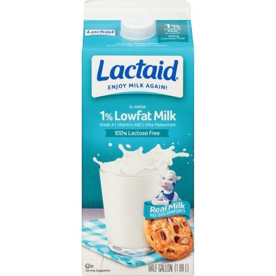 Lactaid Lactose-Free 1% Milk - 0.5gal