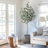 Artificial Eucalyptus Tree, 4/5/6 FT Tall Fake Eucalyptus Plant for Indoor Outdoor, Faux Tree for Home Office Modern Large Fake Plant Decor - 4 of 4