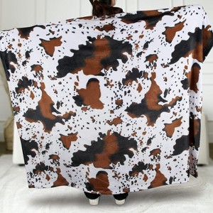 Lomsoe Christmas Throw Blanket for Couch, Holiday Christmas Reindeer Snowflakes Flannel Blanket, Soft, Cozy, Warm Winter Throw Decor. - 1 of 4