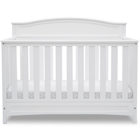 Delta Children Emery Deluxe 6 In 1 Convertible Baby Crib Bianca White Target