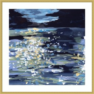 Amanti Art Calming Night I by Melissa Wang Wood Framed Wall Art Print - 1 of 4