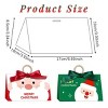 Christmas Candy Boxes 10 Pack with Ribbon and Wooden Ring Santa Claus Pattern Treat Box for Holiday Birthday Wedding Party Gift Wrapping Supplies - 2 of 4
